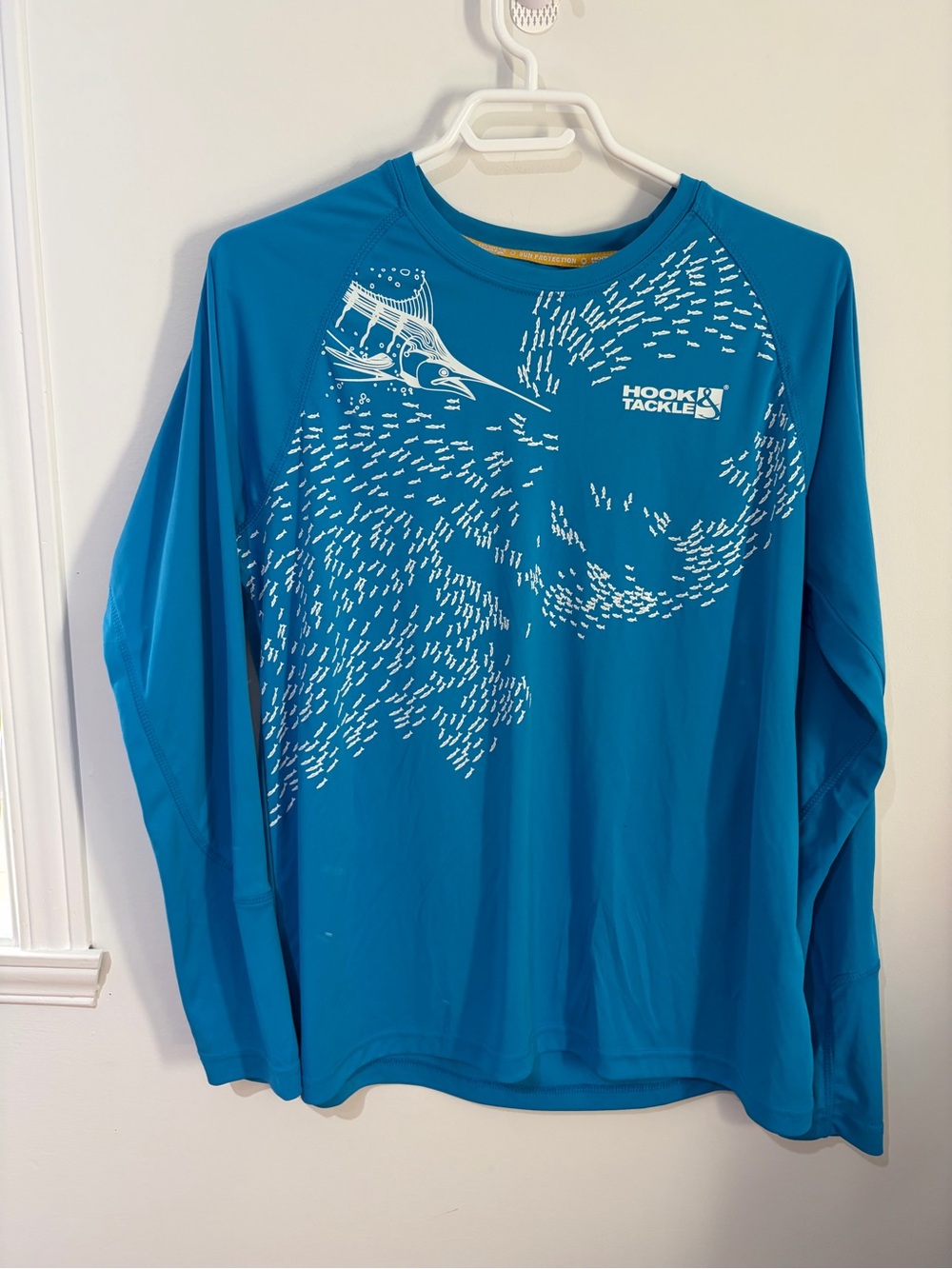 Men’s Long Sleeve Swim Shirt - Teal Blue